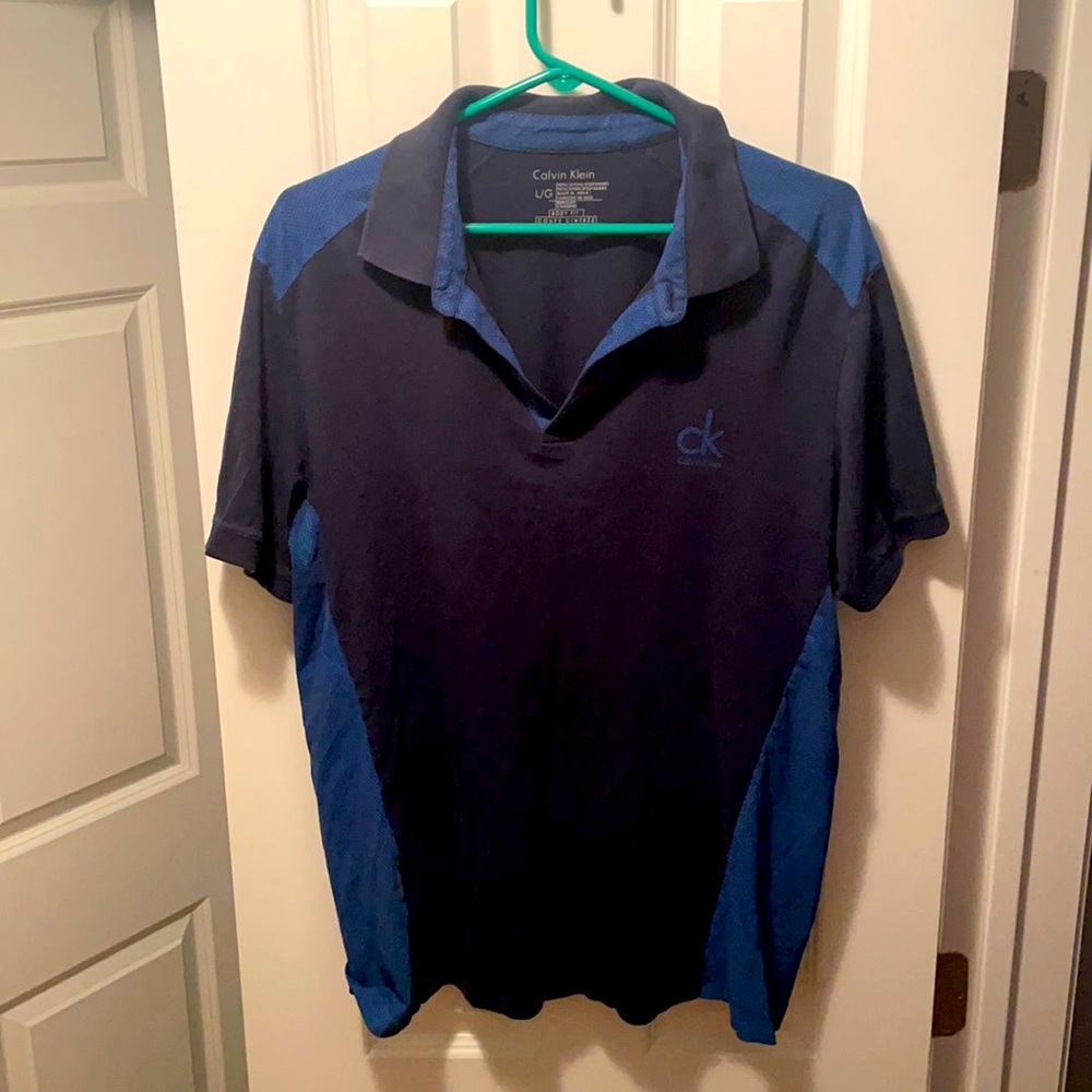 Calvin Klein Body Fit Polo Navy/Royal Size Large